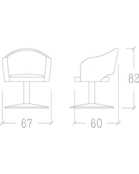 Кресло парикмахерское "OXFORD"