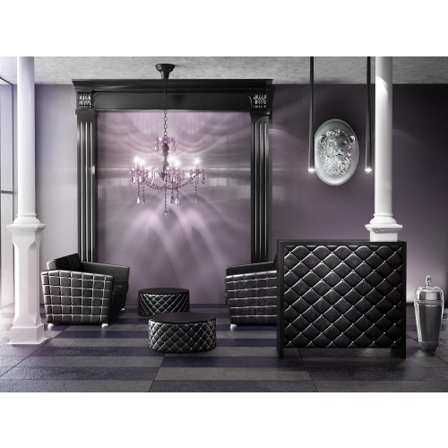 Мужское зеркало барбер "Гламрок" (с полкой)