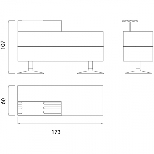 Стойка администратора "BLACK TORIX"